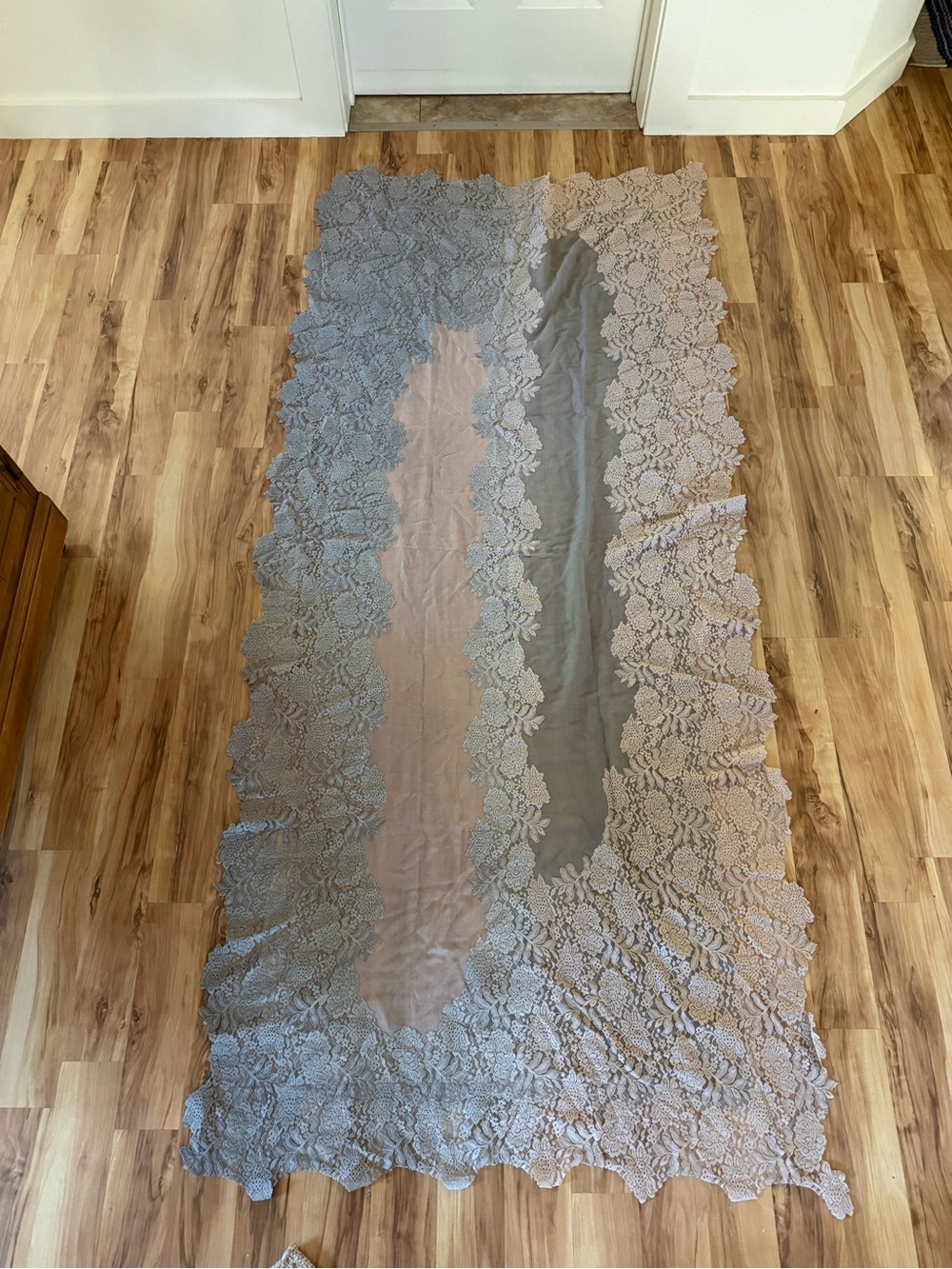 Trillion London Silk Pashmina Lace Scarf